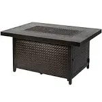 Fire Sense Weyland Rectangle Aluminum LPG Fire Pit