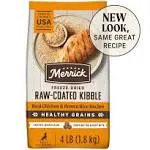 Merrick Healthy Grains Freeze Dried Raw Coated Kibble Dry Dog Food Real Salmon and Brown Rice Recipe - 22.0 lb