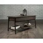 Sauder North Avenue Lift-Top Coffee Table in Smoked Oak