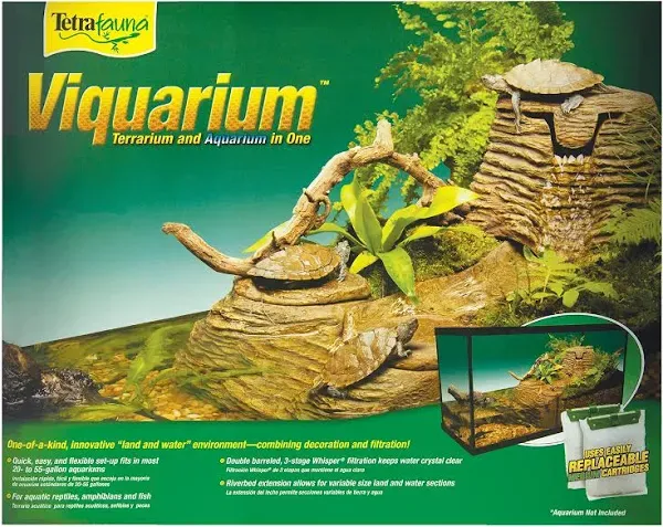 Tetra Viquarium Filter/Basking Area 20-55 Gallons 309389 046798259312