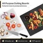 Thirteen Chefs Cutting Boards for Kitchen - 18 x 12 x  Assorted Sizes , Colors 