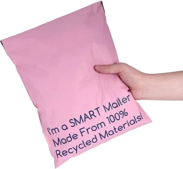 100 Count, 10x13 inch 100% Recycled Poly Mailers Eco Friendly Packaging Envel...