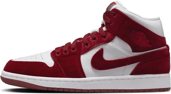 Air Jordan 1 Mid SE 'Red Velvet' Women's Shoes