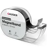 GAUDER Magnetic Tape Dispenser | Thin Magnetic Strips with Adhesive Backing (20' Long x 3/4" Wide) | Magnet Roll