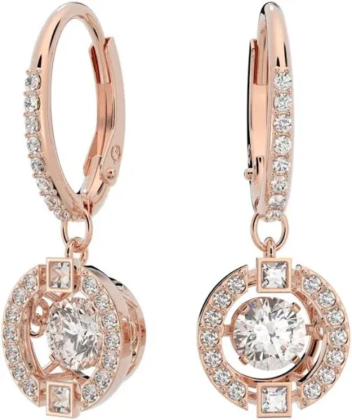 Swarovski Sparkling Dance Earrings Rose Gold