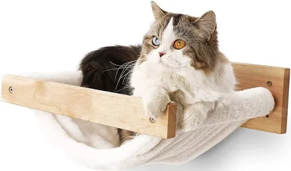 FUKUMARU Cat Hammock Wall Mounted Large Cats Shelf - Modern Beds and Perches ...