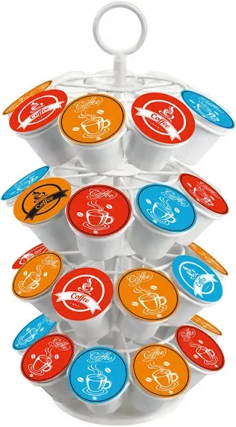 Coffee Pod Carousel Holder Organizer Compatible with 36 Cup Pods BLACK