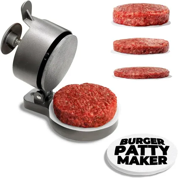 Shop Square Hamburger Press Patty Maker - Adjustable 1/4lb to 3/4lb Burger Press Patty Maker with Patty Ejector - Adjustable Thickness for Burgers,