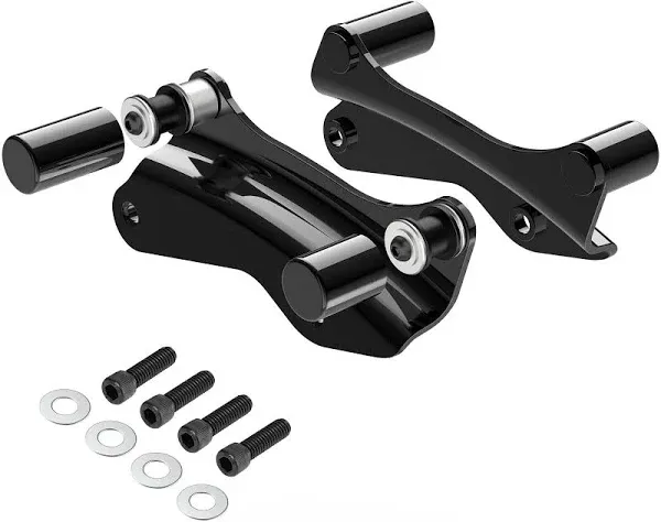 Amazicha Vivid Black 4 Point Docking Hardware Kit 4 Pcs Docking Hardware Covers Compatible for Harley Davidson Touring Street