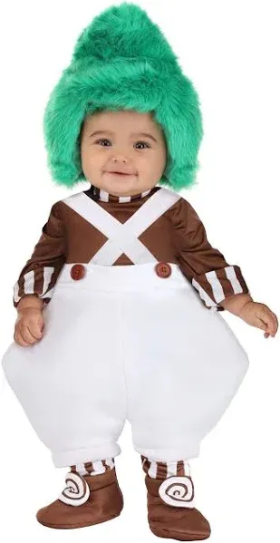 Candy Factory Cutie Infant Costume | Kids | Unisex | Brown/Green/White | 6/9mo | Fun Costumes