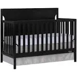 Cape Cod 5-In-1 Convertible Crib In Black, Greenguard Gold And JPMA Ce