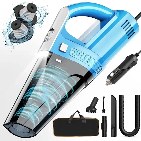 Car Vacuum Portable Cleaner W/ 7000PA Suction DC 12V High Power 16.4FT Cord Wire