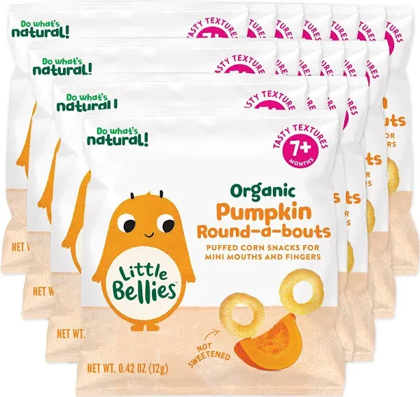 Little Bellies Organic Pumpkin Round-a-Bouts Baby Snack