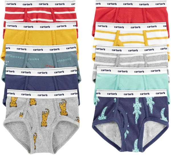 10-Pack Cotton Blend Briefs Underwear