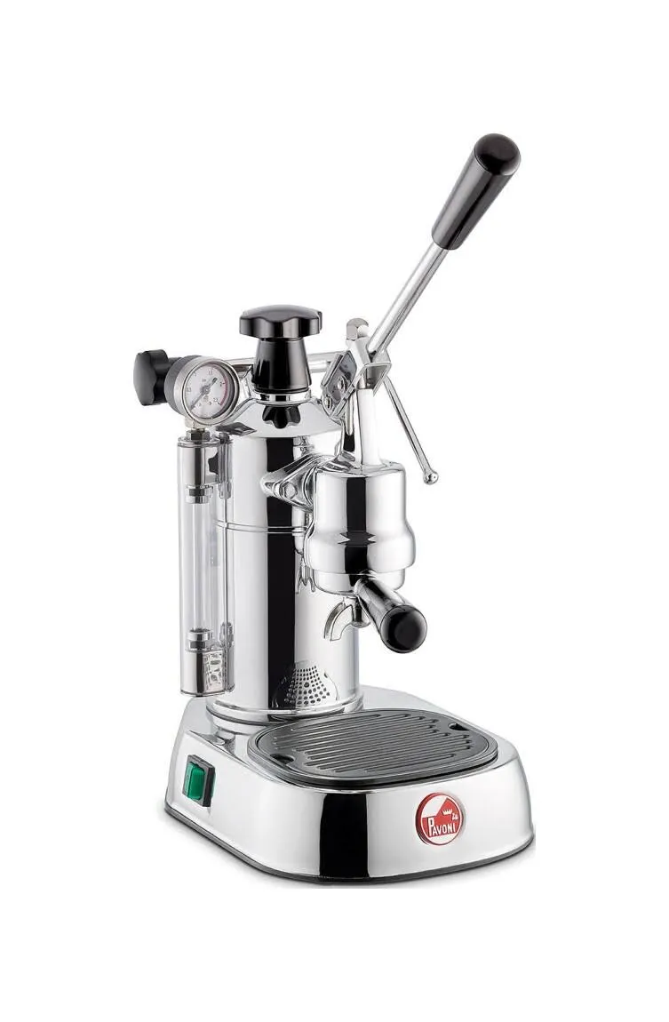 La Pavoni Professional Lusso Lever Machine - Stainless Steel & Black