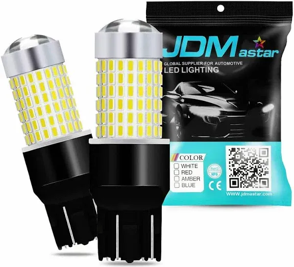 JDM ASTAR Extremely Bright 144-EX Chipsets 7440 7441 7443 7444 992 White LED Bulbs with Projector For Backup Reverse Lights