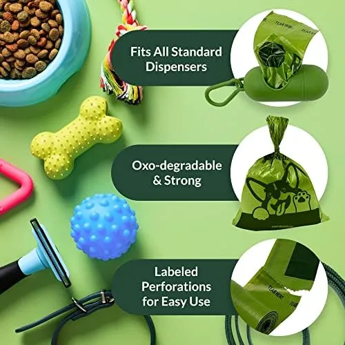 Reli. Biodegradable Dog Poop Bags with Holder