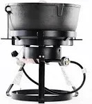 King Kooker 1740A Cast Iron Outdoor Jambalaya Cooker, Black