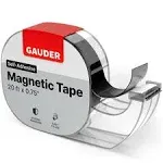 GAUDER Magnetic Tape Dispenser | Thin Magnetic Strips with Adhesive Backing (20&#039;