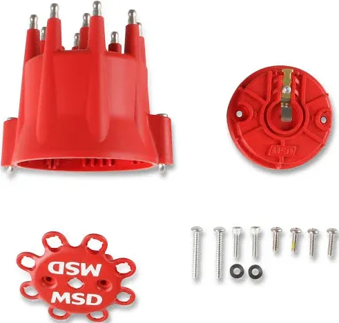 MSD 84335 Replacement Distributor Cap &amp; Rotor Kit HEI Style (PN 8433 &amp; PN 8467)