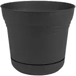 Bloem - SP0500 - 4.5 in. H Plastic Saturn Bowl Planter Black