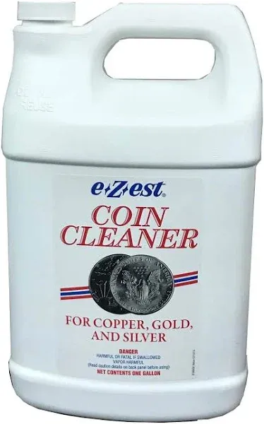 eZest Easy Coin Cleaner Copper Gold Silver Jewelry - 1 Gallon