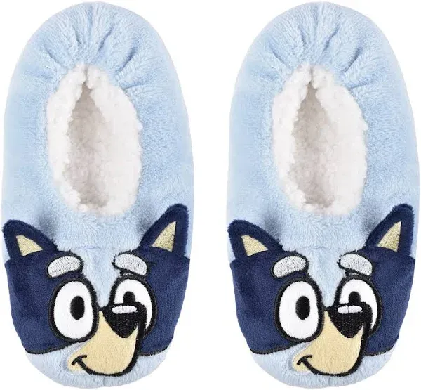 Bluey Girl's Snuggle Toe Plush Footlet Socks Slippers