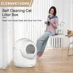 BCHARYA Cleanpethome Self Cleaning Cat Litter Box, Automatic Cat Litter Box with App Control Odor Removal Safety Protection for Multiple Cats