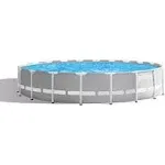 Intex 20ft x 52in Prism Frame Above Ground Swimming Pool Set with Filter Pump