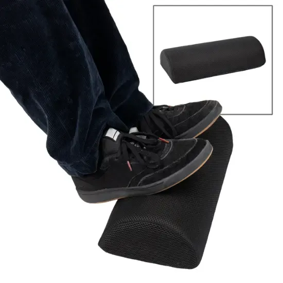 Mind Reader Foam Foot Rest, Black, 9 in.