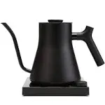 Fellow Stagg EKG Pro Studio Electric Gooseneck Kettle - Pour-Over Coffee And Tea Pot, Stainless Steel, Quick Heating, Matte Black, 0.9 Liter