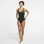 Nike Essential U-Back One-Piece Women's Swimsuits One Piece Black : XS