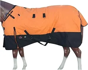 HILASON 1200D Turnout Light Winter Waterproof Rain Sheet Horse Sheet | Horse Sheet | Horse Turnout Sheet | Horse Sheets for Winter | Waterproof Turnout Sheets for Horses 66 in