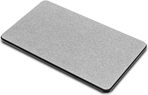 Madesmart Dish Mat-Granite, Drying Stone Collection, Accelerates Moisture Evaporation, Natural & Mineral Materials, Non-Slip Base, Gray