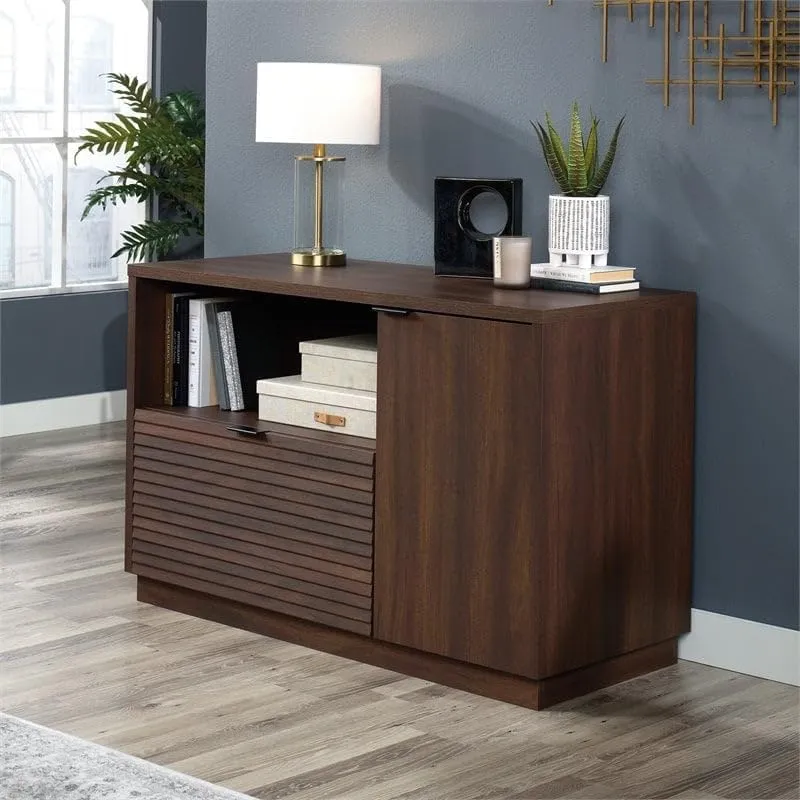 Sauder Englewood Small Spiced Mahogany Credenza