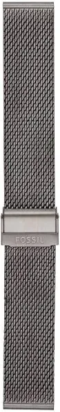 Fossil 22mm Smoke Stainless Steel Mesh Watch Band