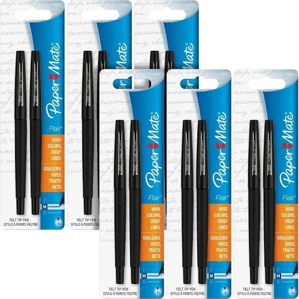 Paper Mate Flair Porous Felt Tip Pens