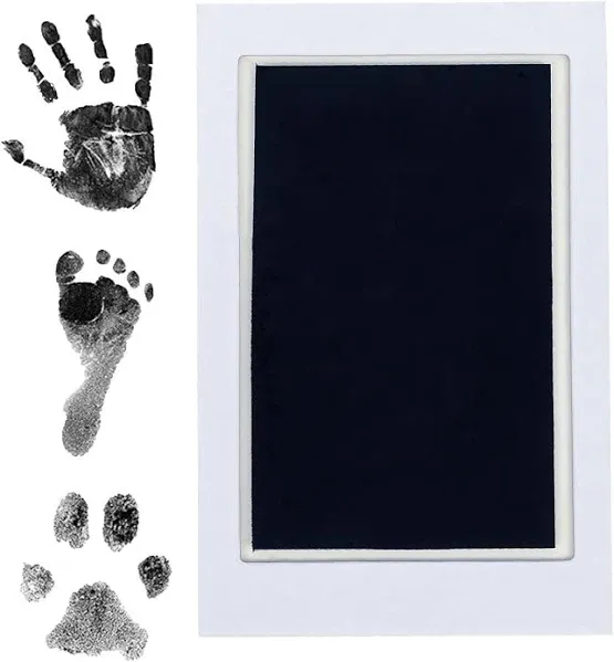 Newborn Baby Handprint/Foot<wbr/>print Clean-Touch Ink Pad and 2 Print Cards