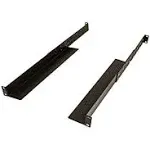 NavePoint Adjustable Rack Mount Server Shelf Shelves Rail Rails 1U