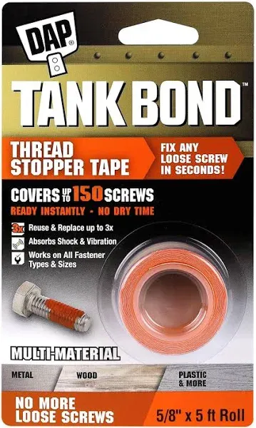 DAP Products Tank Bond Thread Stopper Tape, Orange