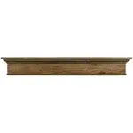 Mantels Direct Bellamy 60" Decorative Wood Fireplace Mantel Shelf in Vintage Ash