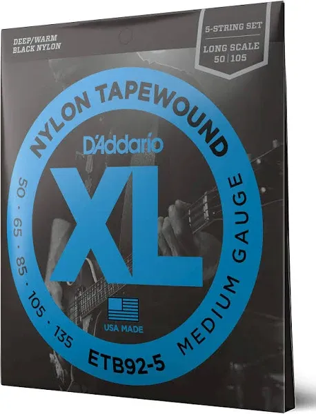 D&Addario Tapewound Bass Strings ETB92