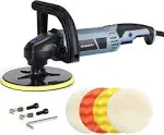 WORKPRO Buffer Polisher, 7-inch Buffer Waxer with 4 Buffing and Polishing Pads