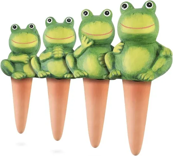 XueshouRT Decorative Frog Plant Watering Globes