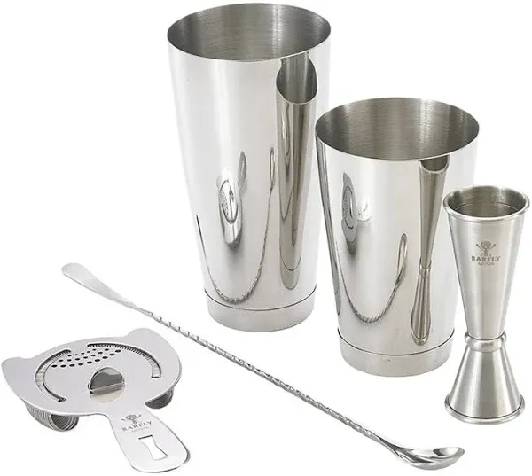 Mercer Culinary M37101GD Barfly Basics 5 Piece Gold-Plated Bartending Set