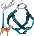 2 Hounds Design Freedom No Pull Dog Harness Leash Teal 5/8 in Medium