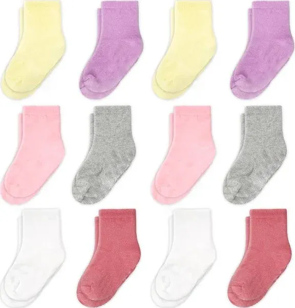 Cozyway 12 Pack Crew Cotton Socks Stretch Socks For All Day Comfort