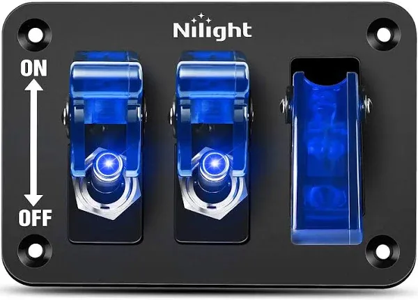 Nilight 3 Gang Toggle Switch