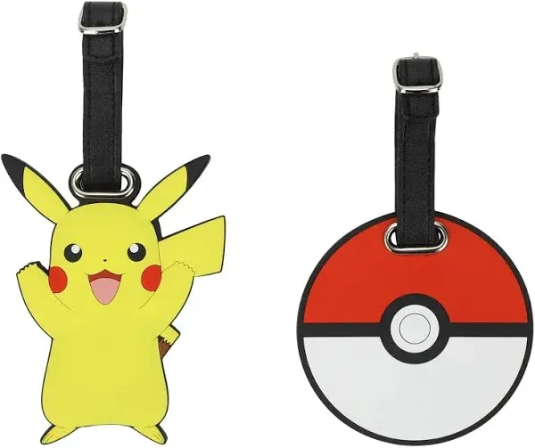 Pokemon Pikachu & Pokeball Luggage Straps