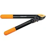 15 in. Fiskars Pruner Anvil Lopper Titanium Steel Blade Smooth Cutting Soft Grip